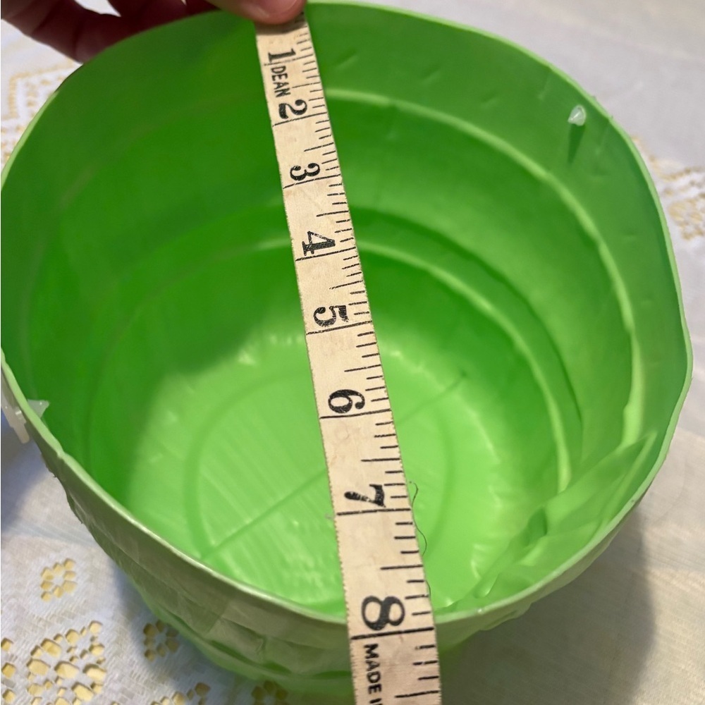 Vintage Green Bunny Basket - Picture 6 of 7